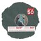 Dark Grey Suede Mat Board for 10x10 Frames - Circle Opening for 5x5 Photos